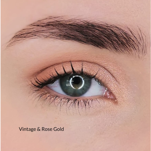 mineral eyeshadow vintage and rose gold